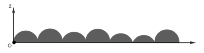 Continuous height distribution associated with a rough surface in the Greenwood-Williamson contact model